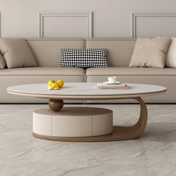 Tea Round  Living Room Table Nordic Coffee Modern Accent Luxury Sofa Side Table Marble Minimalist Tavolo Soggiorno Furniture